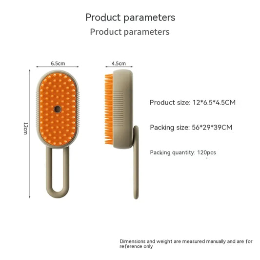 3-in-1 Electric Steam Pet Brush