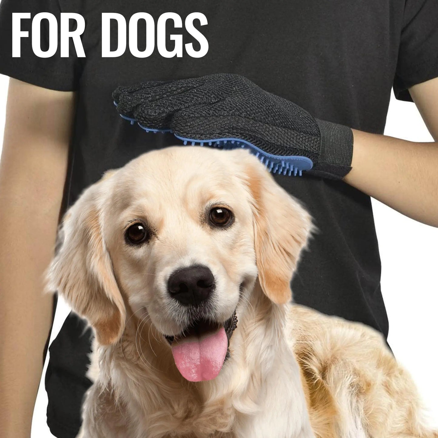 Pet Grooming Massage Gloves for Dogs, Cats & Horses